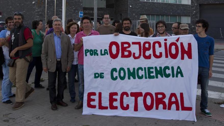 Protesta a favor de la objeción de conciencia electoral