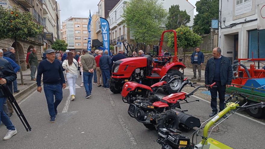 La muestra de maquinaria agrícola y una feria con 90 caballos a concurso inauguran el San Marcos en Noia