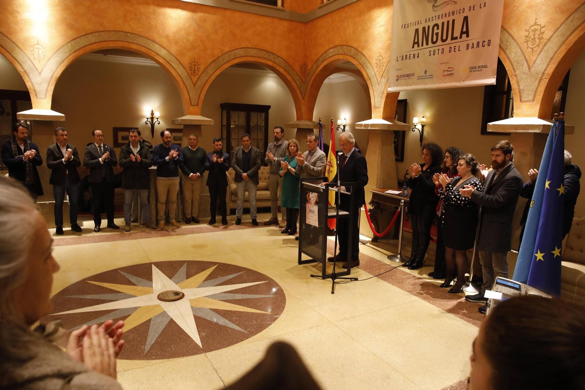 EN IMÁGENES: Así ha sido la presentación del Festival Gastronómico de la Angula en Soto del Barco