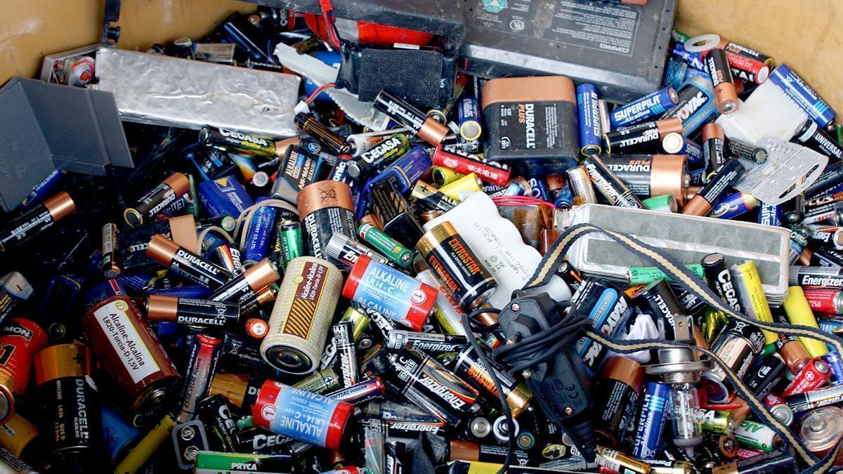 Imagen de recurso de pilas para reciclar