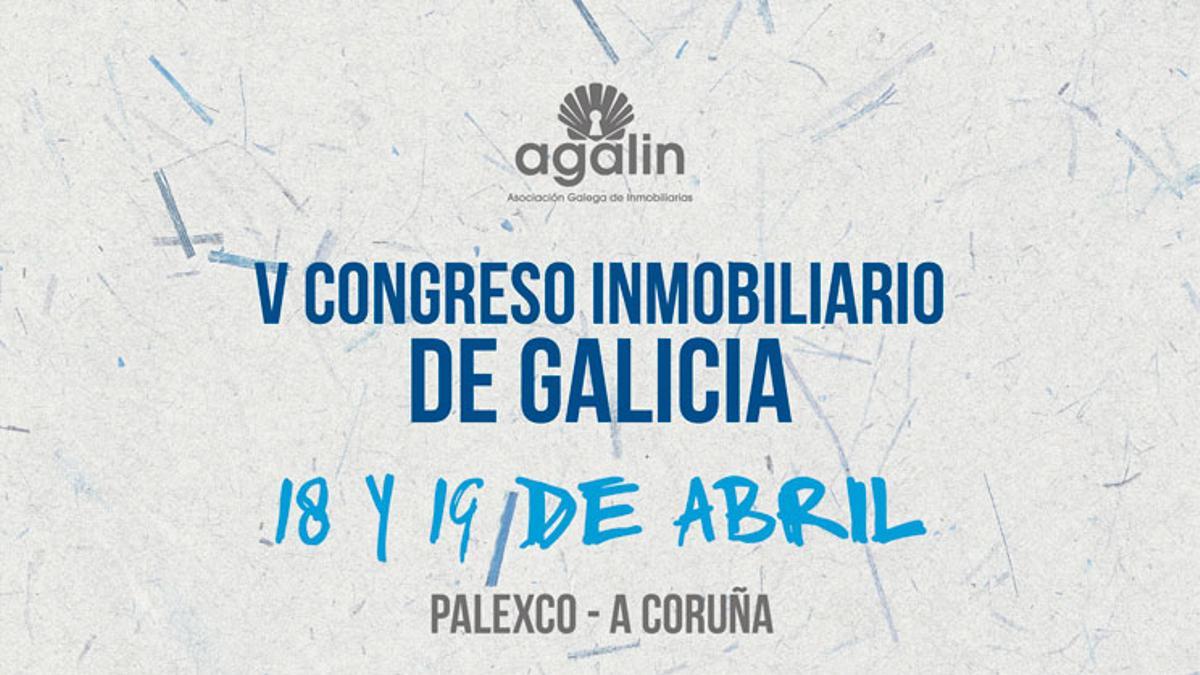 Cartel del V Congreso Inmobiliario de Galicia