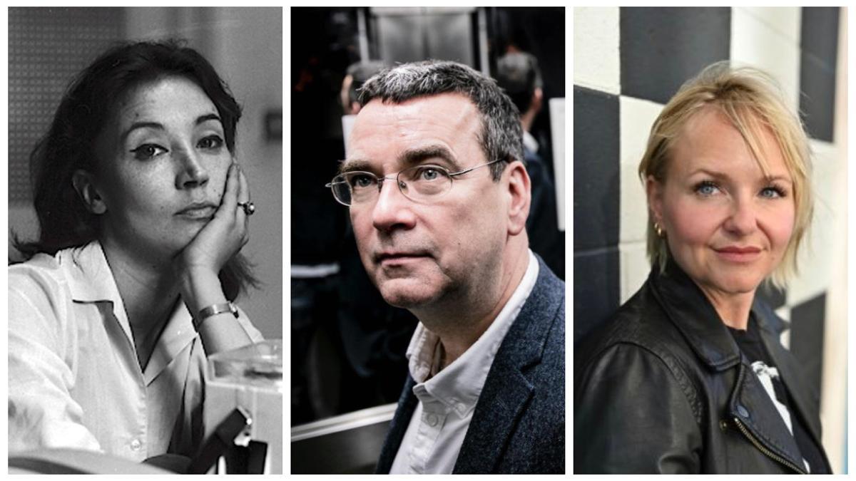 Los escritores Oriana Fallaci, Mick Herron y Rufi Thorpe.