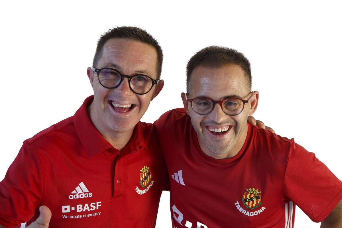 Los capitanes del Nàstic Genuine de Tarragona, Álvaro Cano y Rubén Almazán