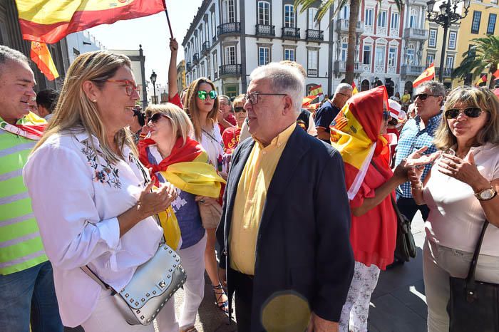 Concentración por la unidad de España, en la ...