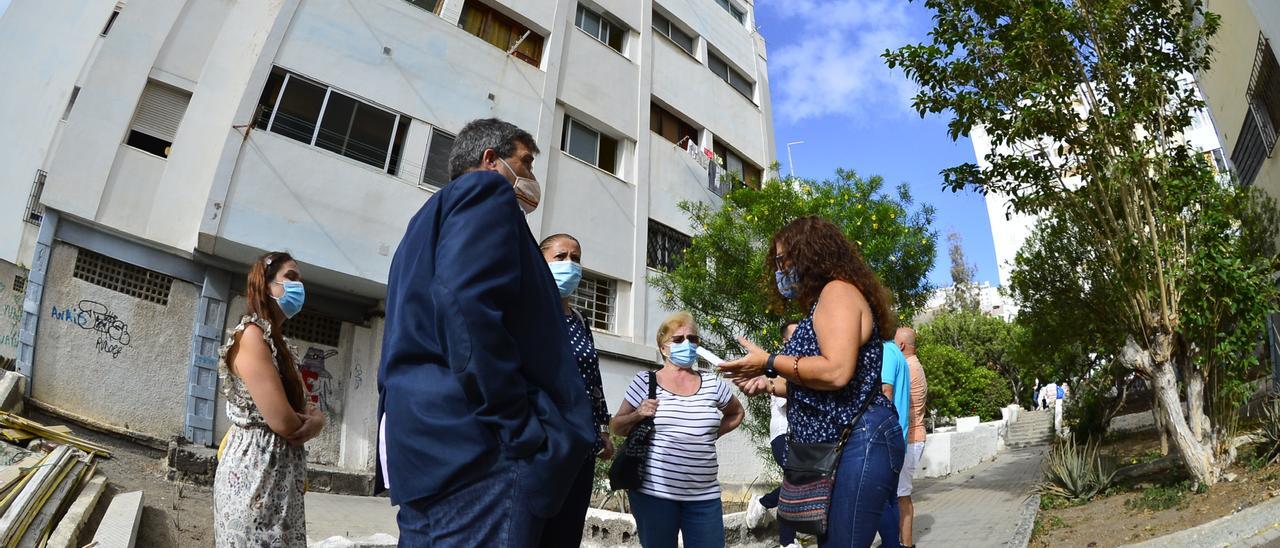 Viviendas a rehabilitar en la Vega de San José, en la capital grancanaria.