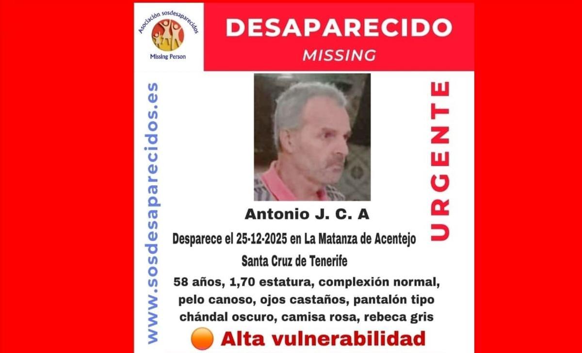 Cartel de desaparecido La Matanza