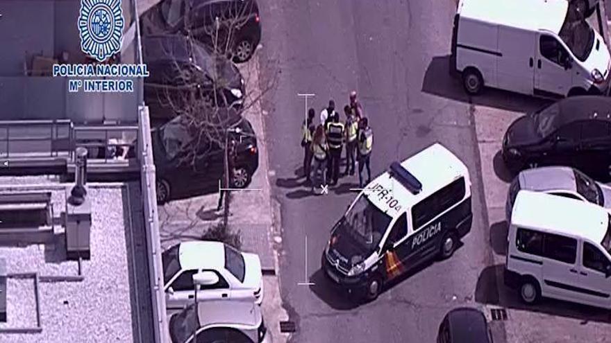 Operación policial en la barriada de Palomares