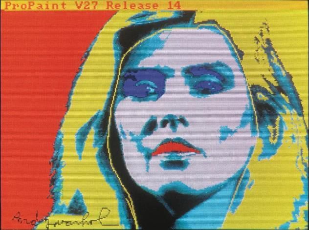 Warhol creó el retrato de Debbie Harry en un ordenador Commodore
