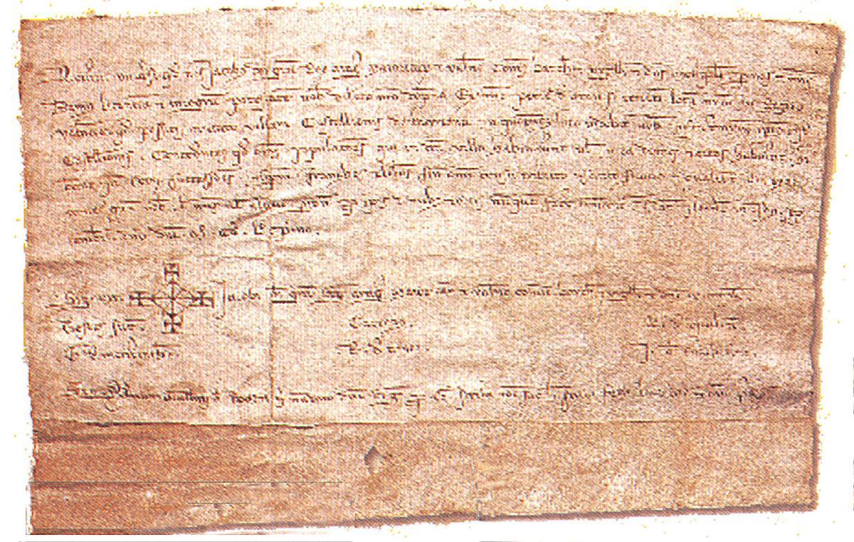 Imagen del documento del Privilegi del Trasllat.