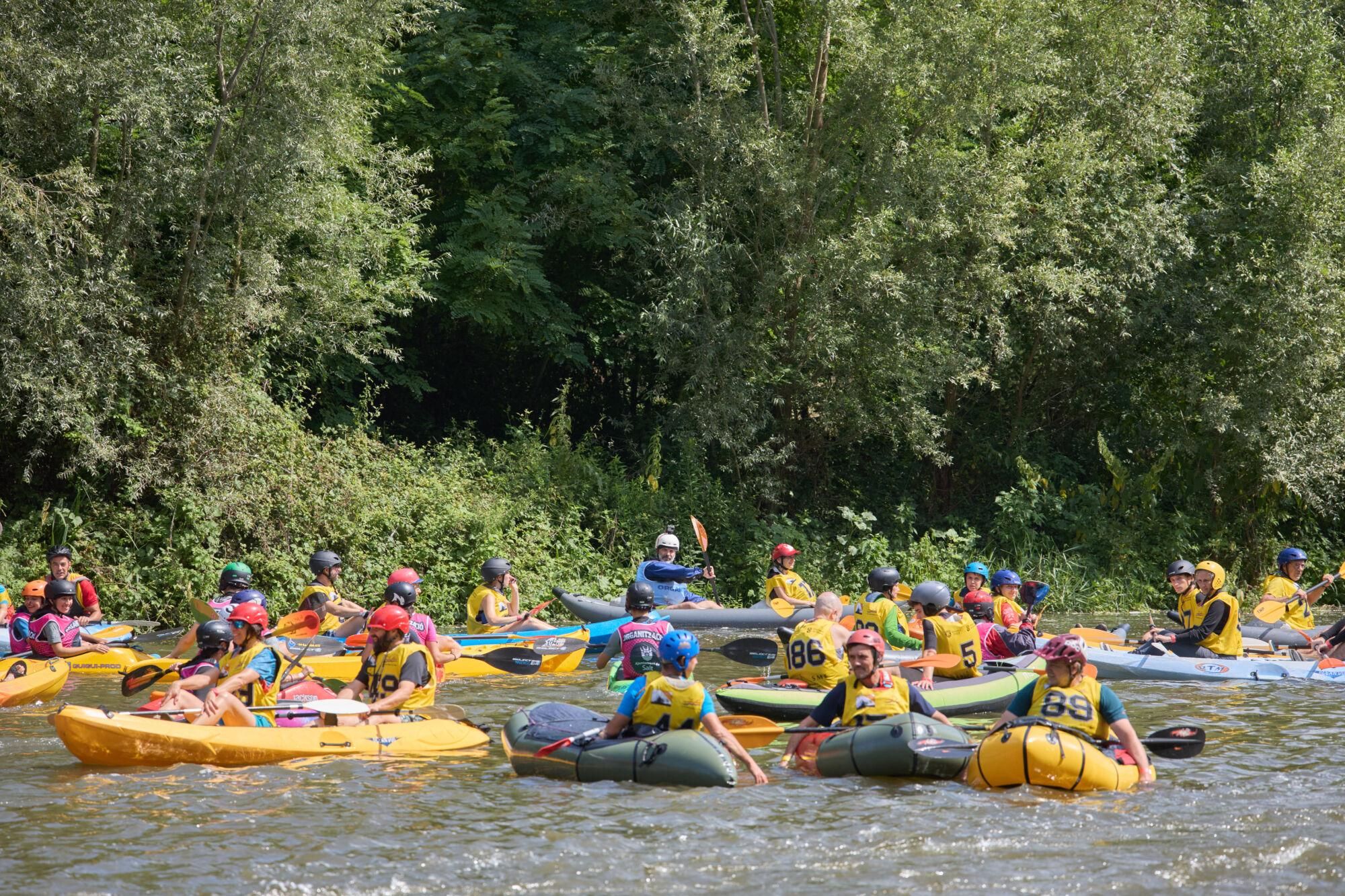 El descens en piragua al Ter, en imatges