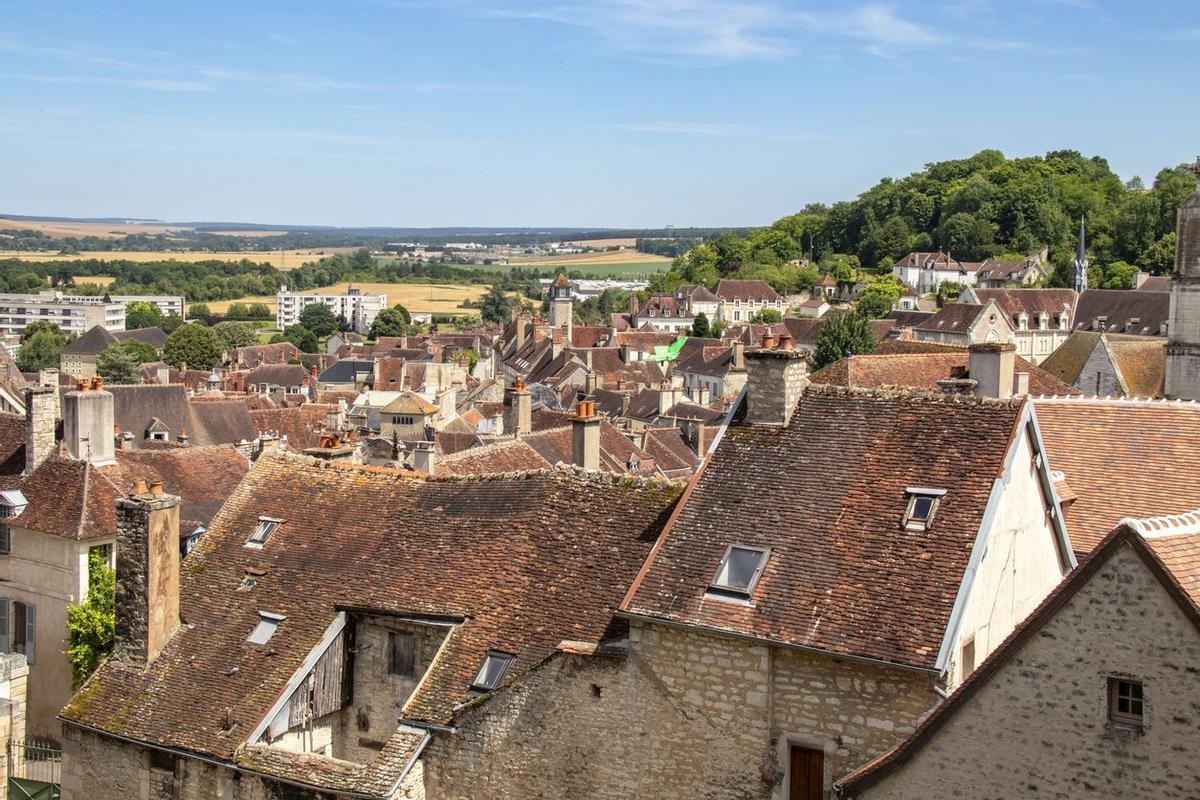 Tonnerre - Vista pueblo tejados
