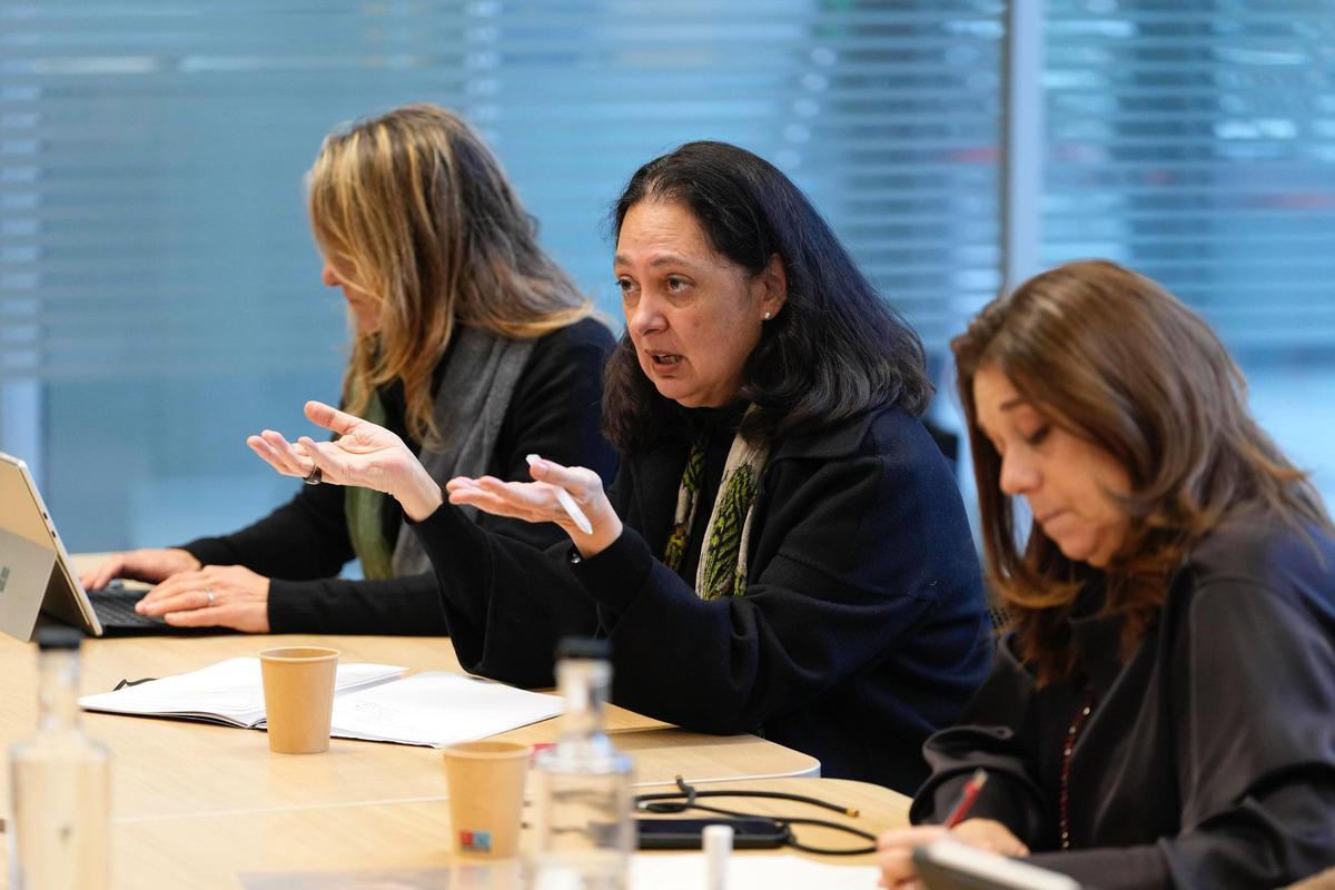 Ana Majó, Aurora Catà y Emma Cobos, en el Consejo Expertos Economía Azul.