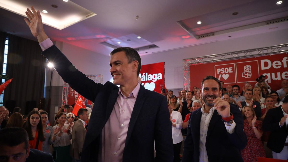 Las imágenes del acto del PSOE en Málaga