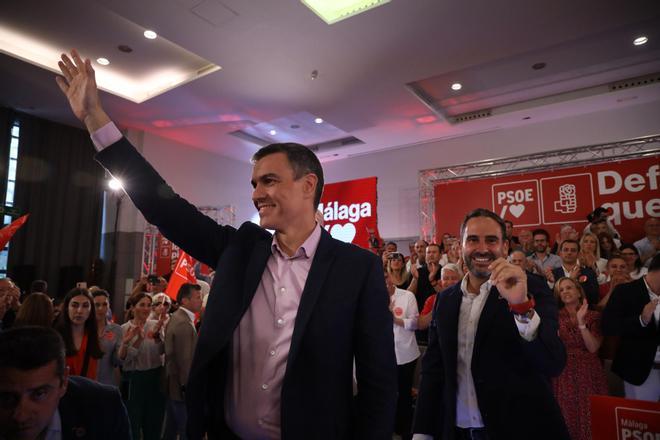 Las imágenes del acto del PSOE en Málaga