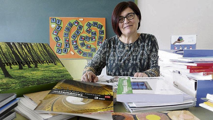 Consuelo Castro, ayer, en el instituto María Casares.