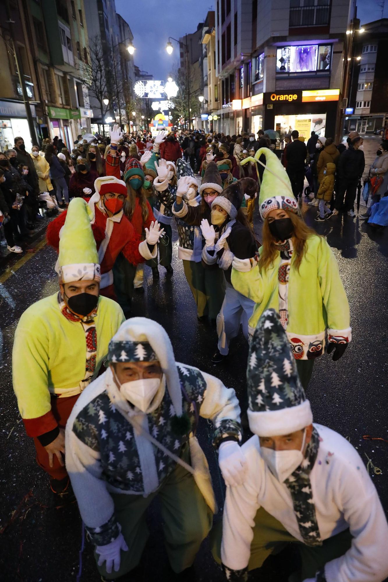 La cabalgata de los Reyes Magos en Gijón