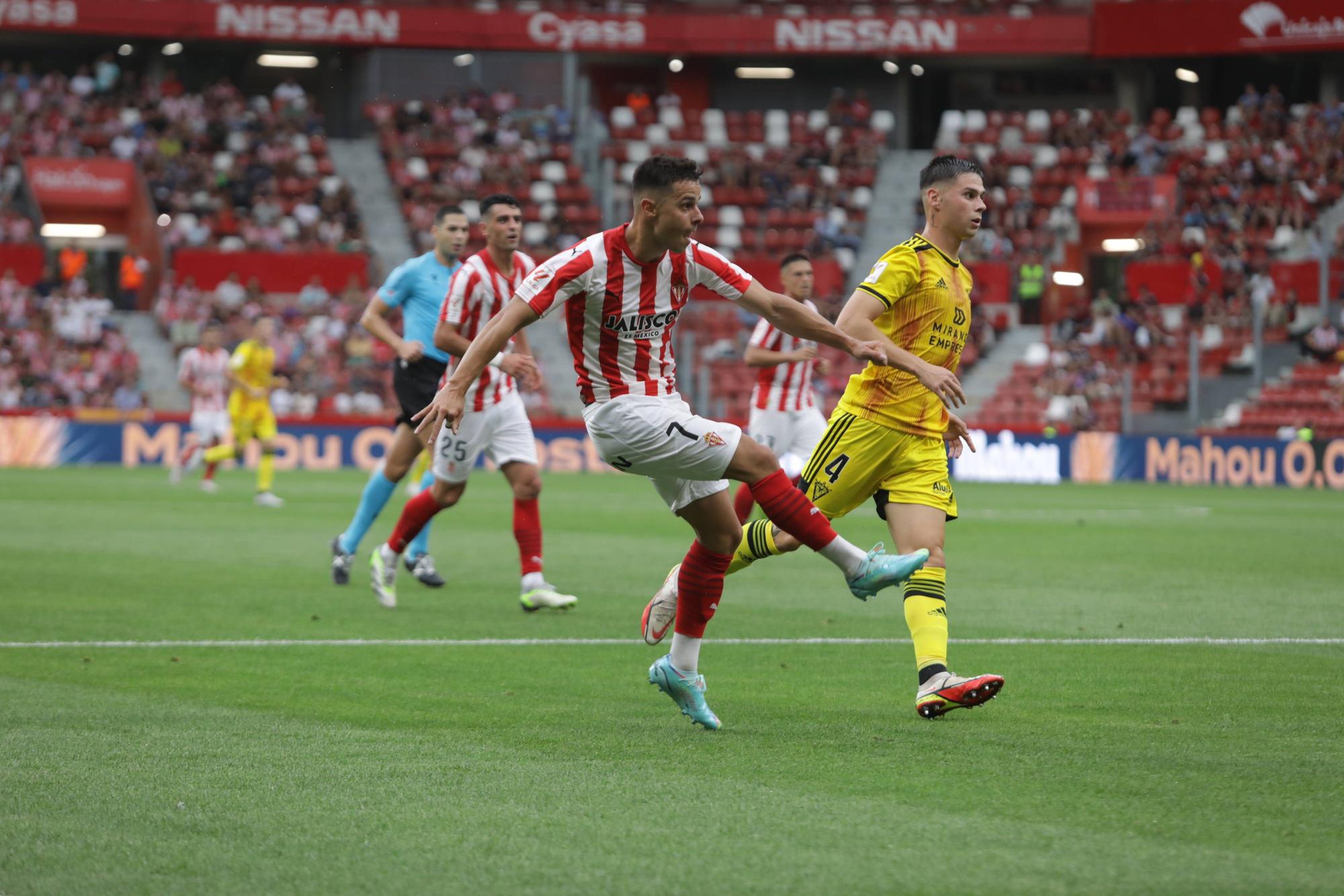 Así fue el partido entre el Sporting y el Mirandés