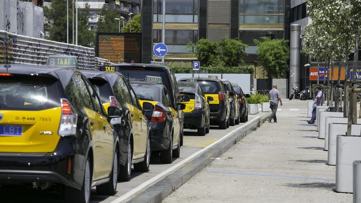 Taxis en Barcelona, en una imagen de archivo.