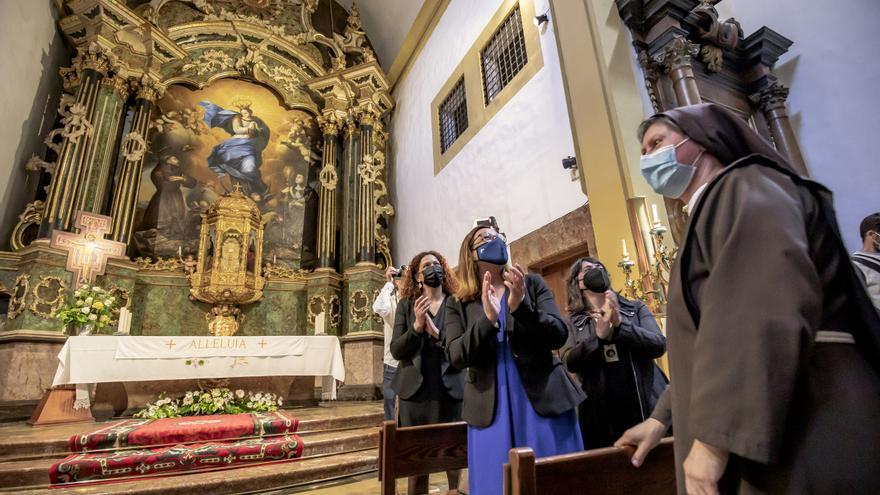 Presentan la restauración del retablo de las Caputxines de Palma