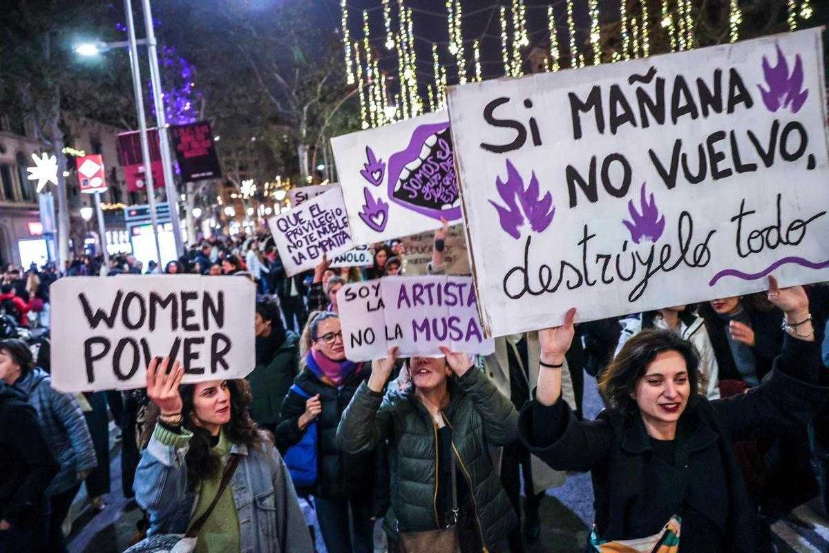 Barcelona clama NO a la violencia hacia las mujeres