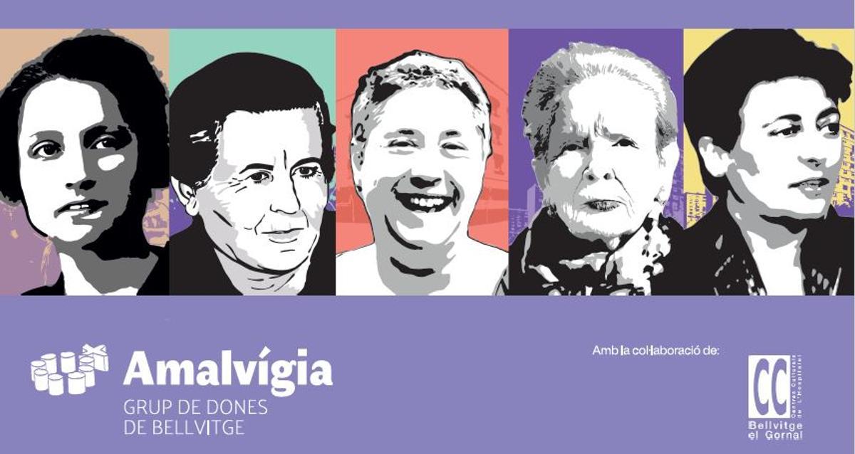 Fragmento del cartel de la exposición 'Dones de Bellvitge i de L’Hospitalet: sense elles no hi ha història'