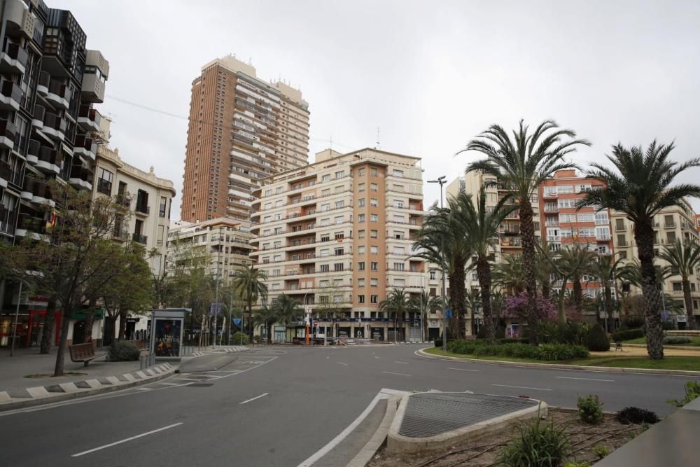 Así está Alicante el primer lunes de confinamiento