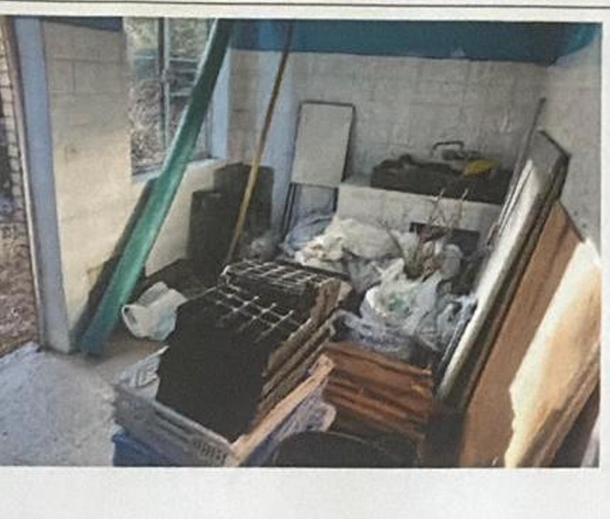 Estado en el que se encontró el almacén del colegio de O Hío