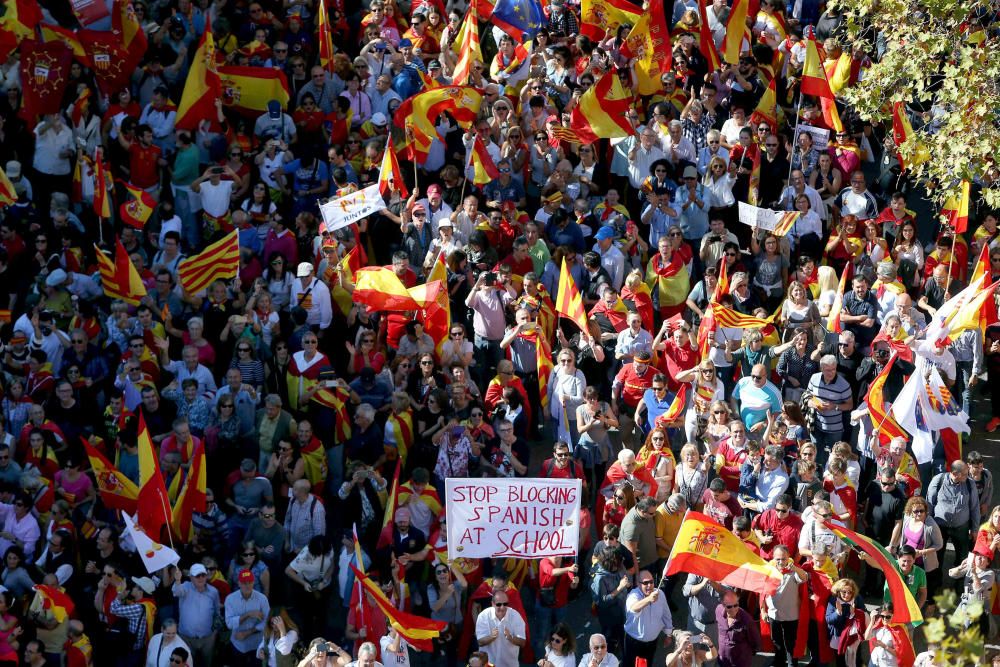 Manifestación de Barcelona por la unidad de España