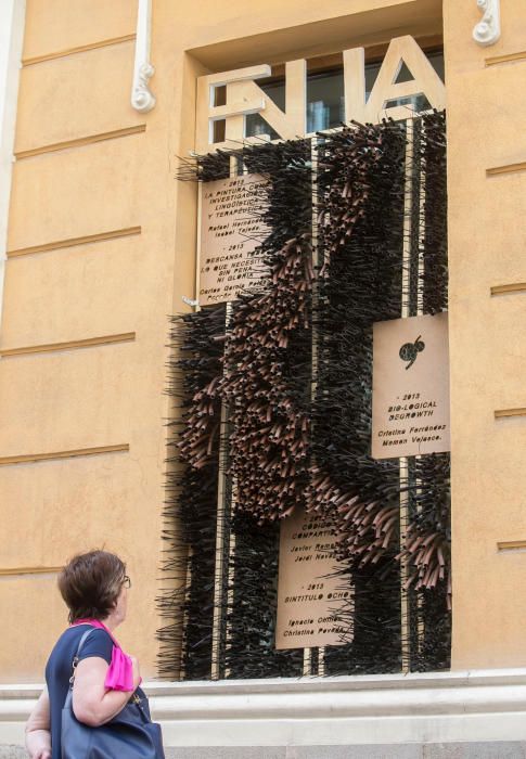 Instalaciones de arquitectura efímera en los museos de Alicante