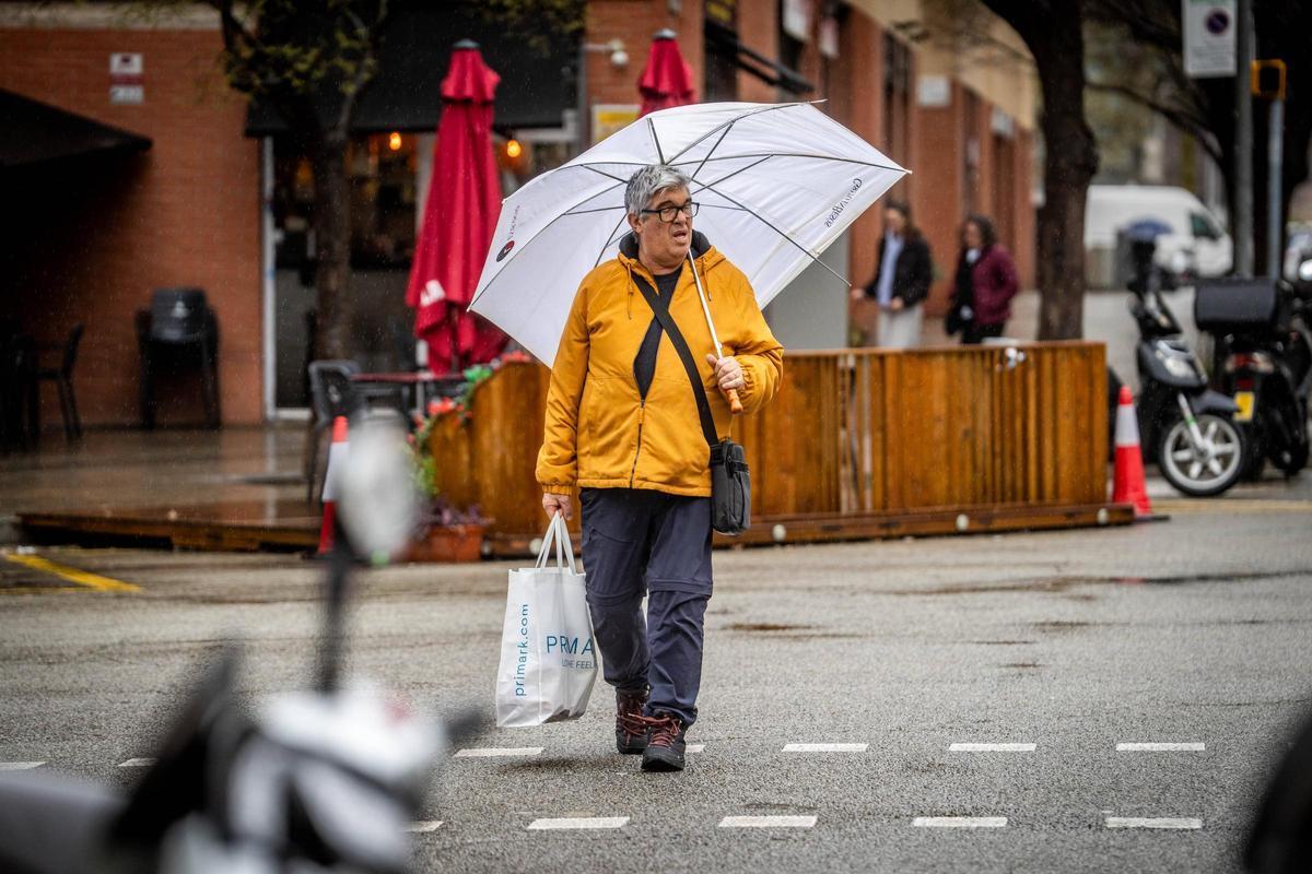 Día de lluvia en Barcelona