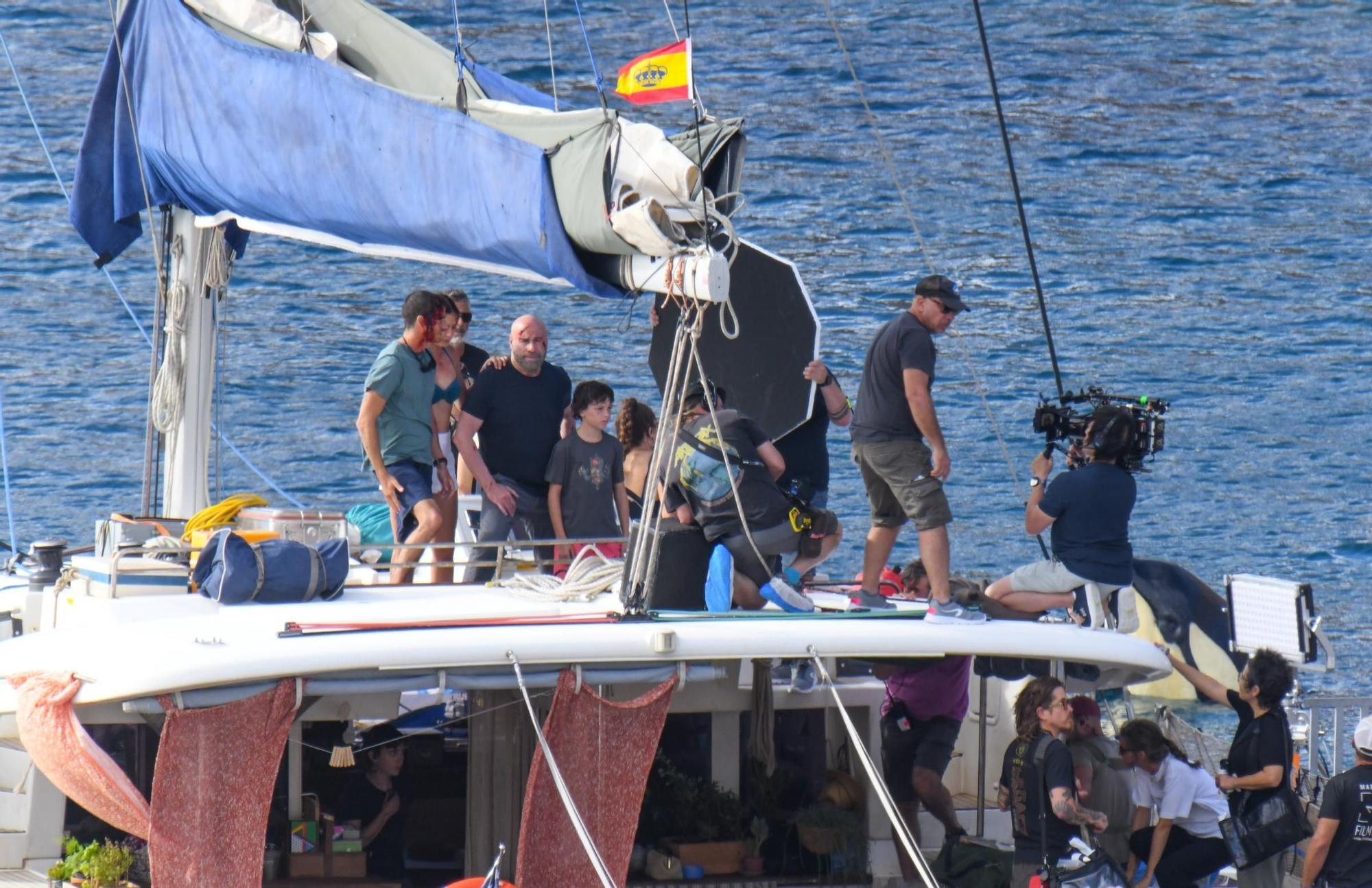 John Travolta sigue su rodaje en aguas de Gran Canaria