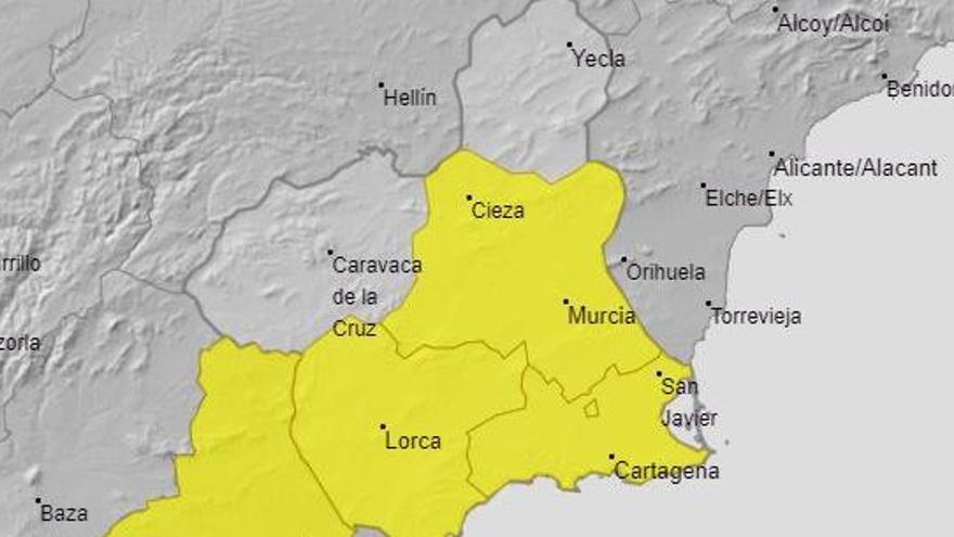 Alerta amarilla hoy en la Región