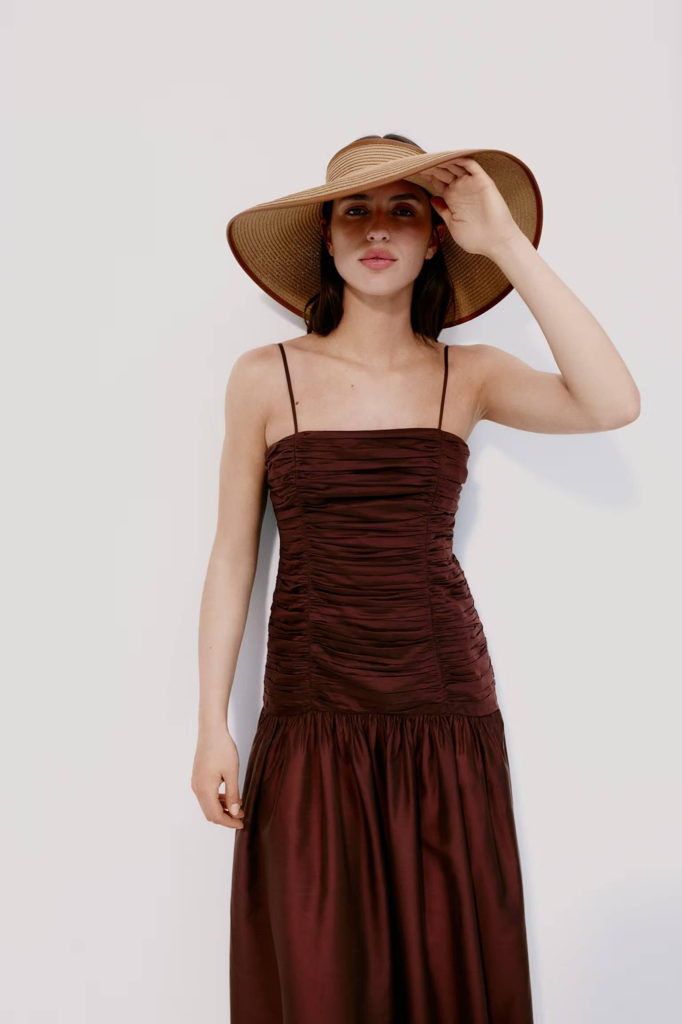 Visera pamela de paja