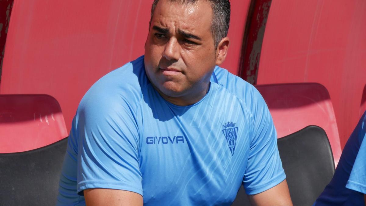 Germán Crespo en el encuentro ante el Sevilla Atlético en el Estadio Jesús Navas.