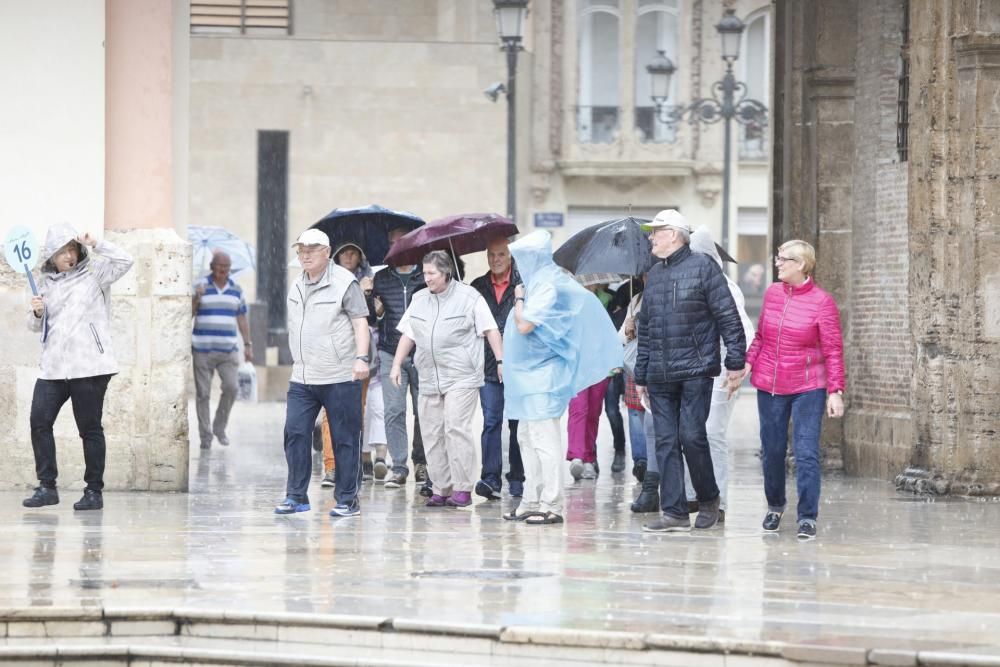 Lluvias en la ciudad de València