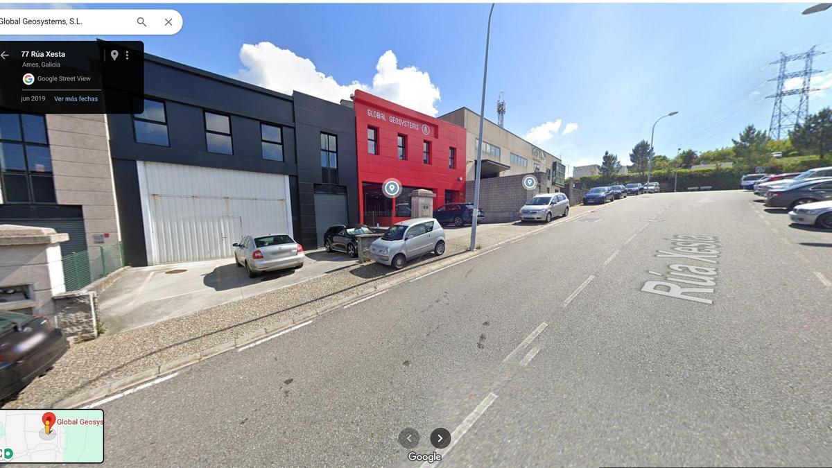 Una de las calles del polígono antes de llevar a cabo la intervención en el trazado