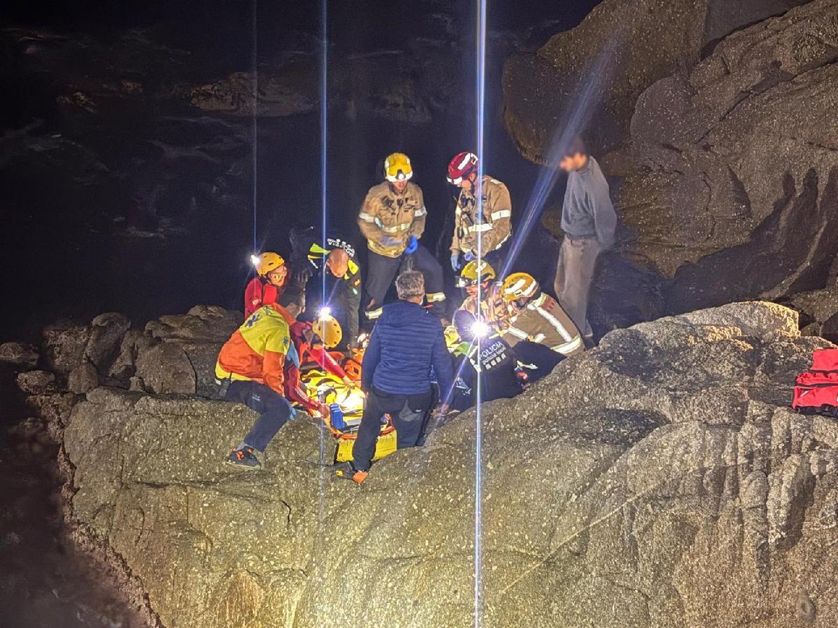 El rescatado por los bomberos en Palamós este domingo de resurección