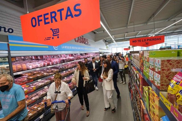 Inauguración del supermercado de ALDI en El Púlpito, Los Rodeos