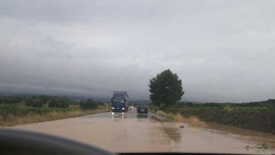 Las tormentas caídas dejan daños en cuatro comarcas