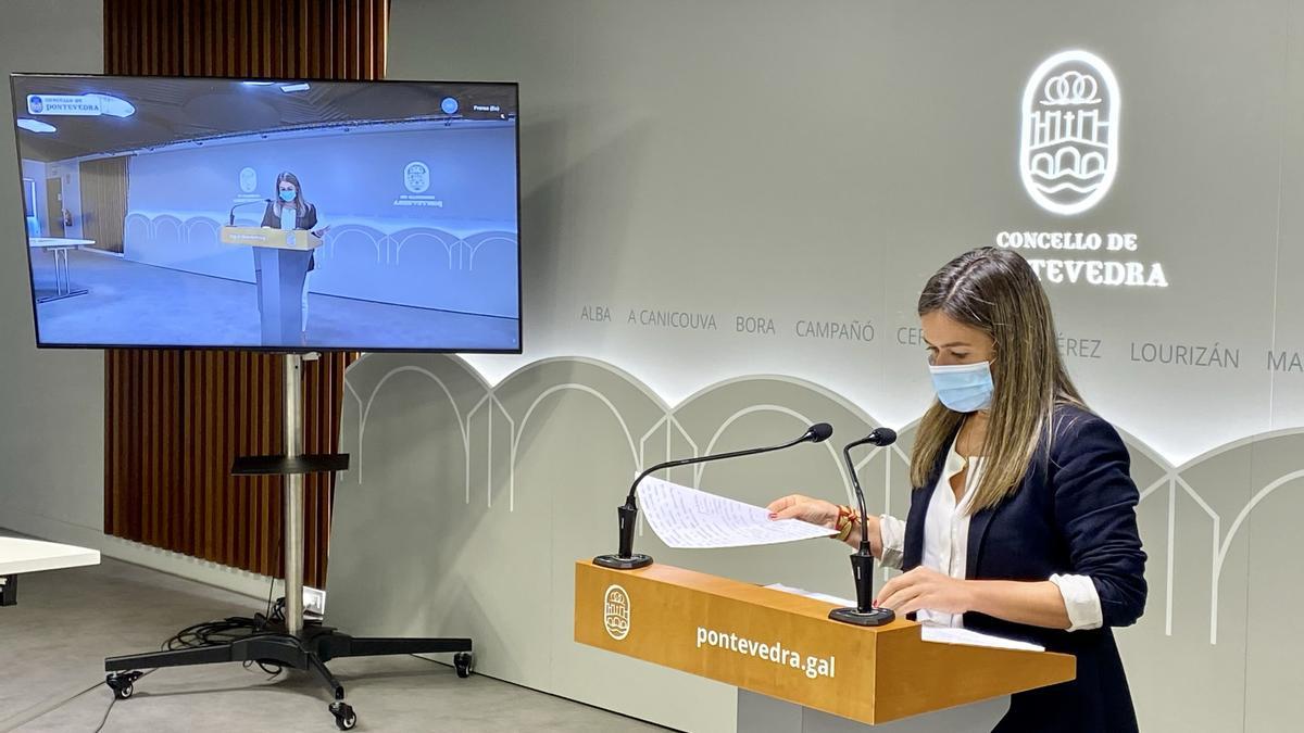 Pepa Pardo, durante su intervención