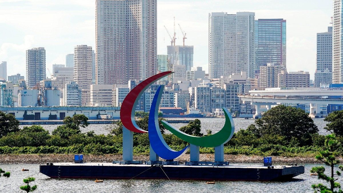El logo de los Juegos Paralímpicos, en Tokio