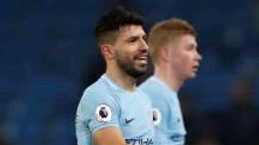 Agüero va signar un hat-trick