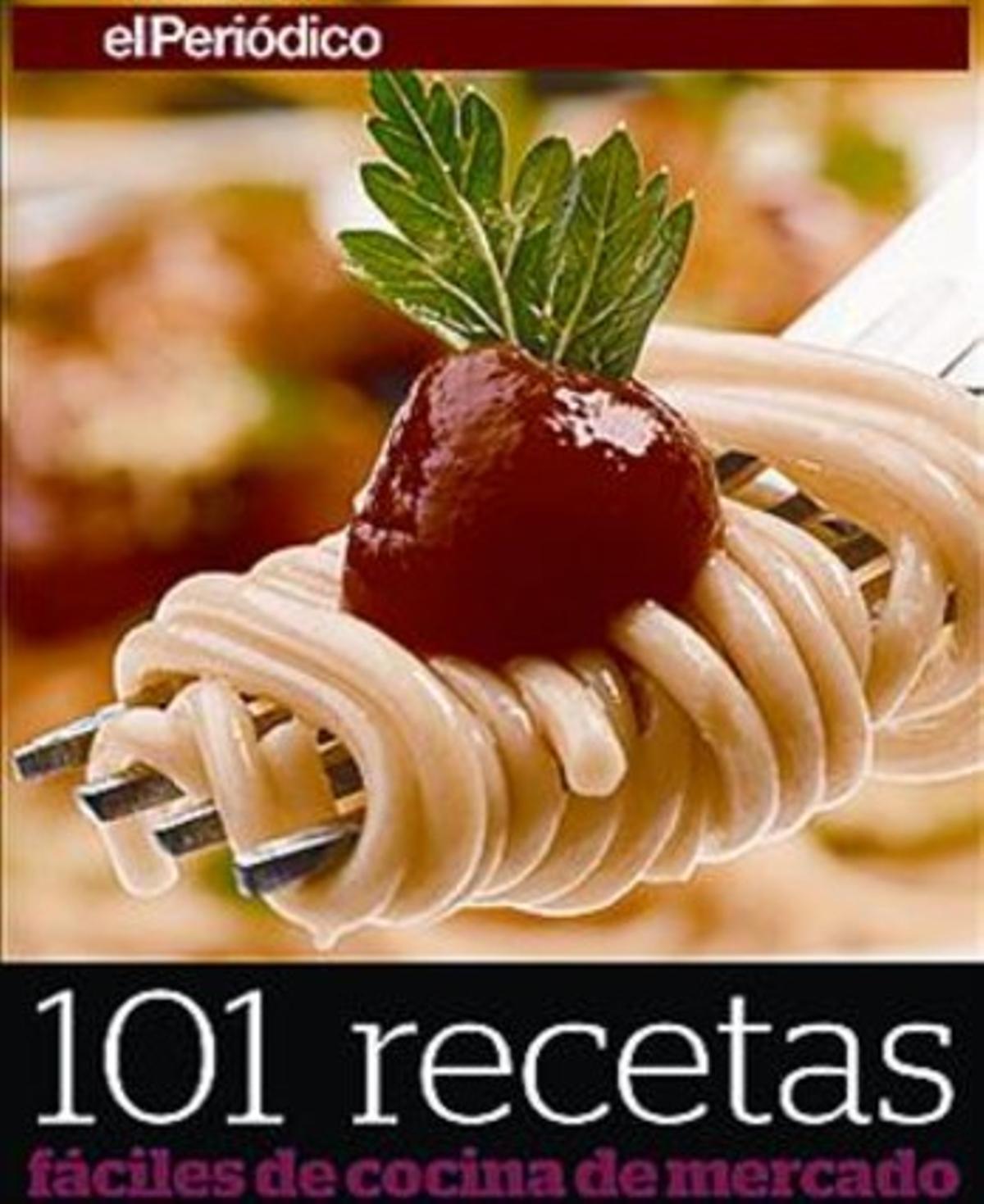 Un lector consulta el llibre electrònic 101 recetas fáciles... en un iPad.