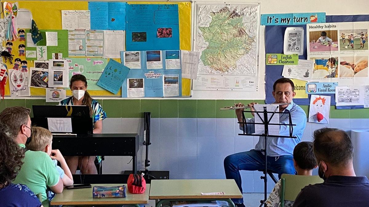 Audición de flauta de las Escuelas Municipales de Música el pasado curso.