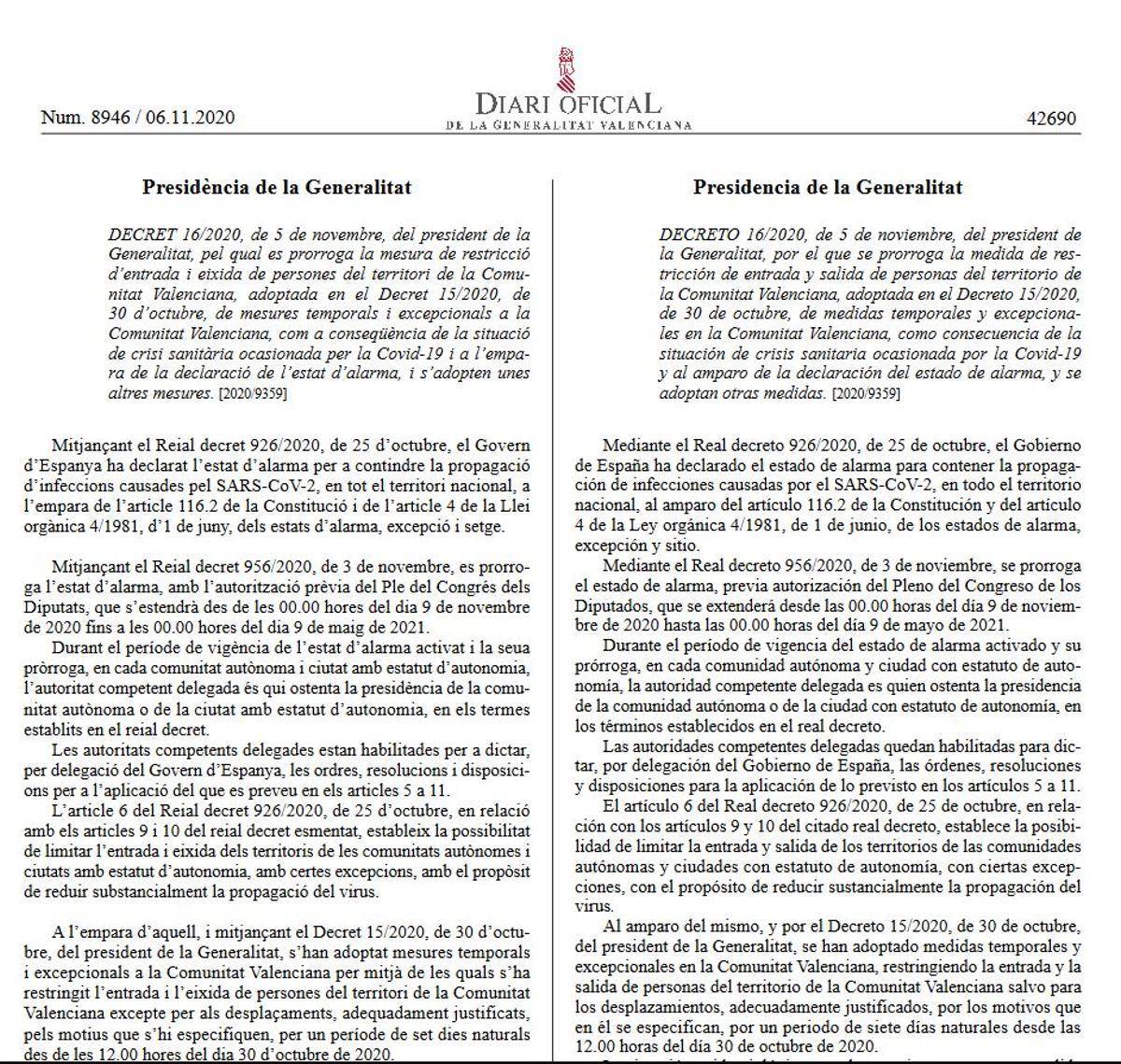 DOGV más leído en pandemia