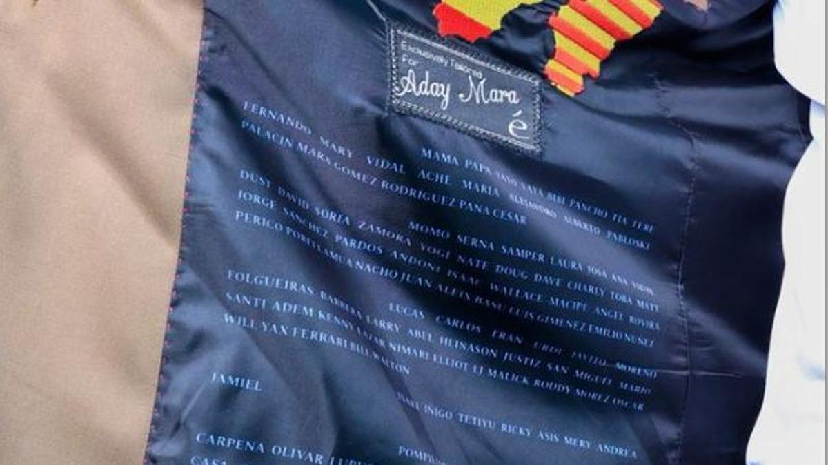 Imagen de la chaqueta de Aday Mara.