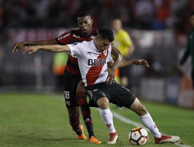 Las promesas que sigue el FC Barcelona en Sudamérica: Exequiel Palacios (River Plate). Centrocampista. 20 años. Estatura: 1,77 cms. Peso: 66 kg.