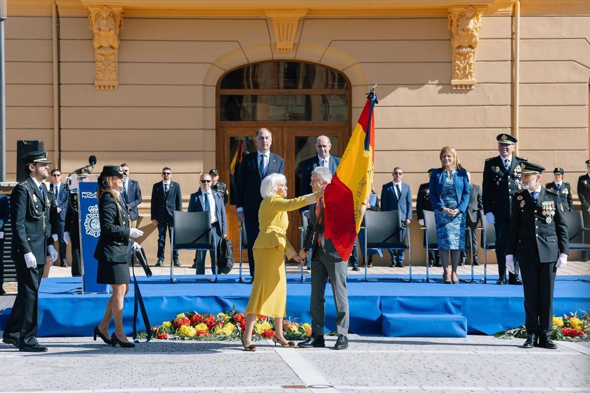 Hortensia Herrero y el ministro Grande Marlaska.