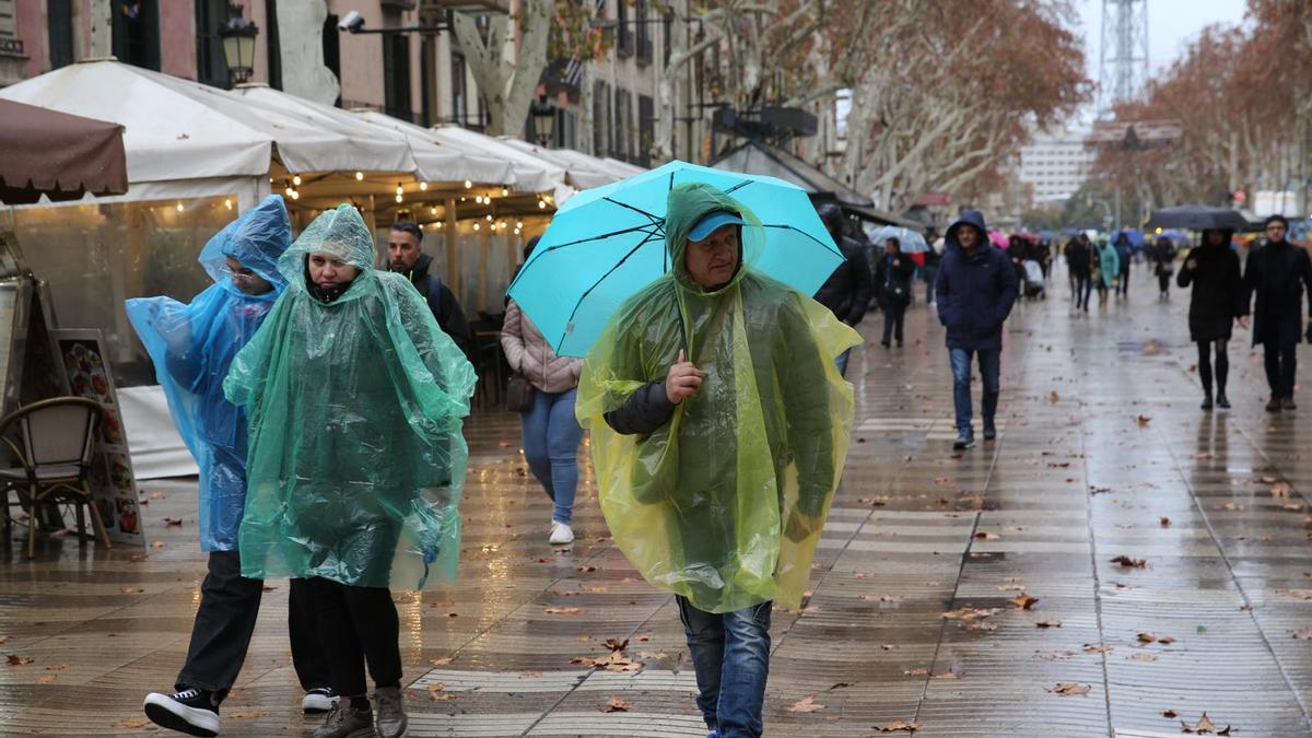 Lluvia en Barcelona