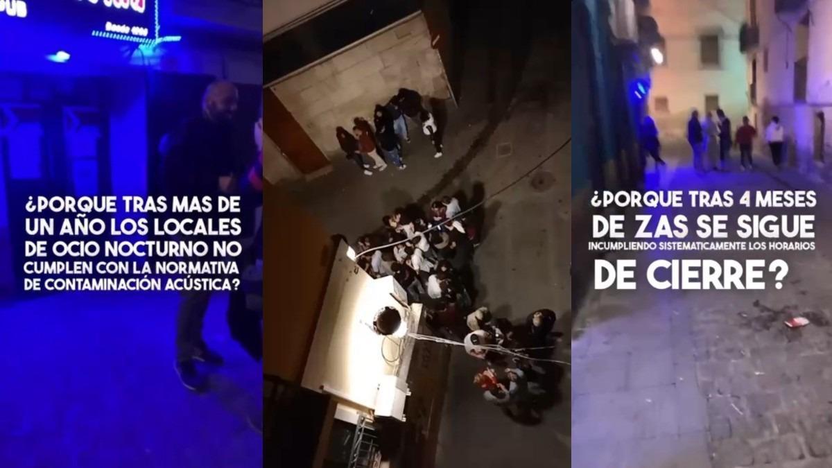 Locales abiertos en el Casco Antiguo de Alicante y jóvenes de botellón a pesar del ZAS.